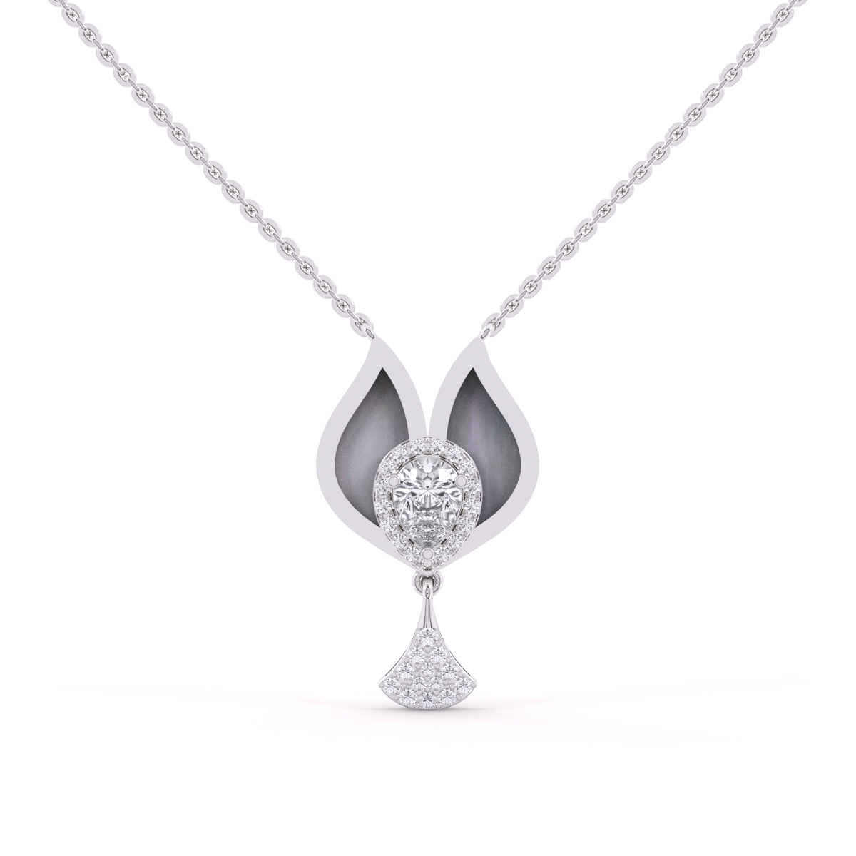 Elegant and luxurious Rose gold Diamond Necklace